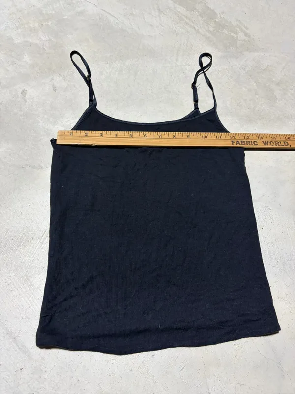 Victoria's Secret Black Adjustable Strap Tank Top XS - Image 2
