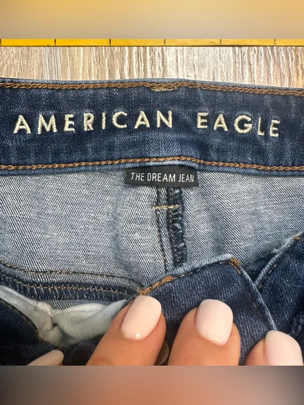 American Eagle Outfitters Dark Blue Skinny Jeans Women’s Size 6 - Image 5