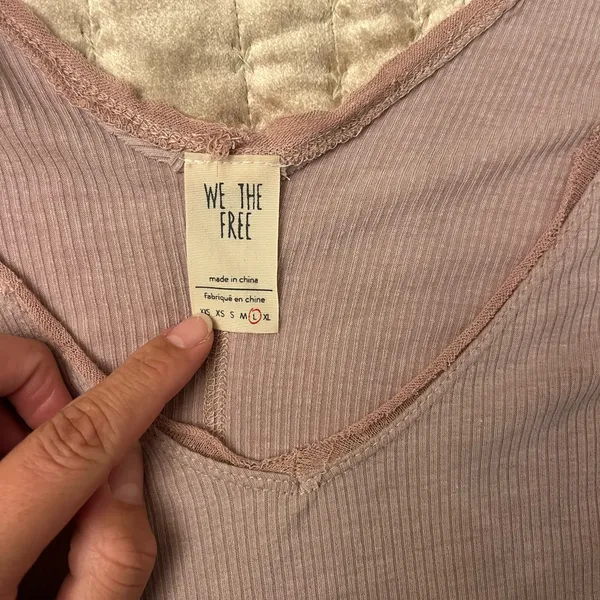 Free People We The Free Mauve layered blouse - Image 3