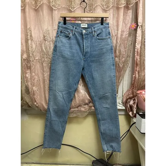 Agolde Nico Slim Straight Leg Jeans‎ Size 28 AD093D-1255 - Image 12