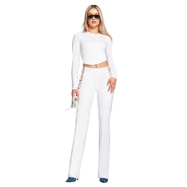 I.AM.GIA Vera‎ Pants White Medium Hippie Bella Hadid Gigi LA Hollywood - Image 3