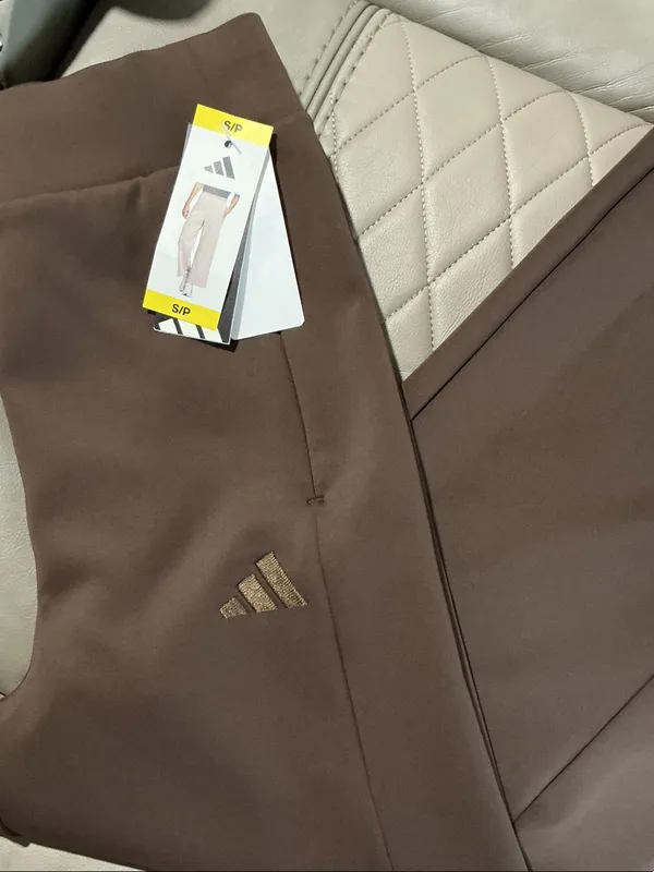 adidas Brown Performance Leggings - Image 2
