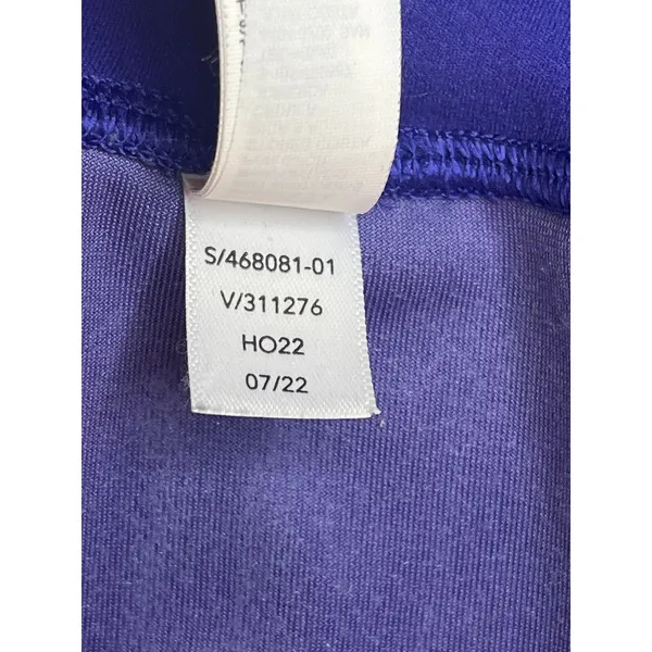 Athleta Elation Velvet Flare Pants Purple Size Medium 32” Inseam High Rise - Image 10