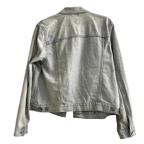 Gap Icon Denim Trucker Jacket Vintage Light Wash 90s Grunge Indie Y2K Streetwear - Image 8