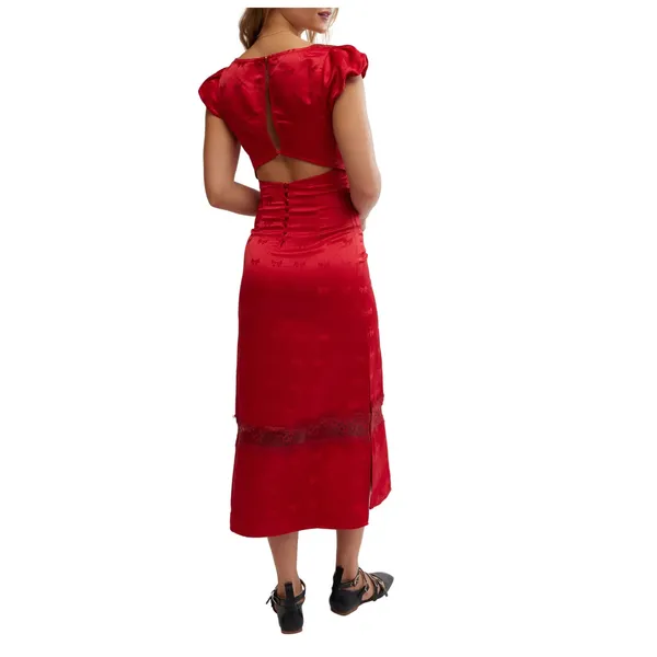 NEW Free People Foolish Heart Midi Dress Size Medium - Image 16
