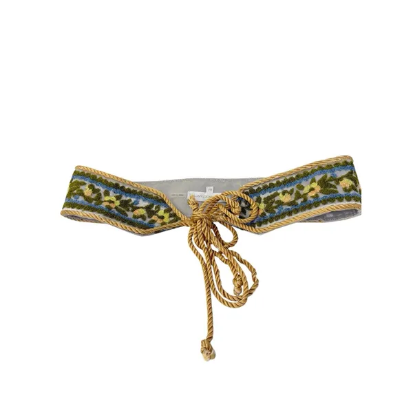 Love Shack Fancy Floral Embroidered Tassel Belt Western Boho‎ Resort Womens M/L - Image 2