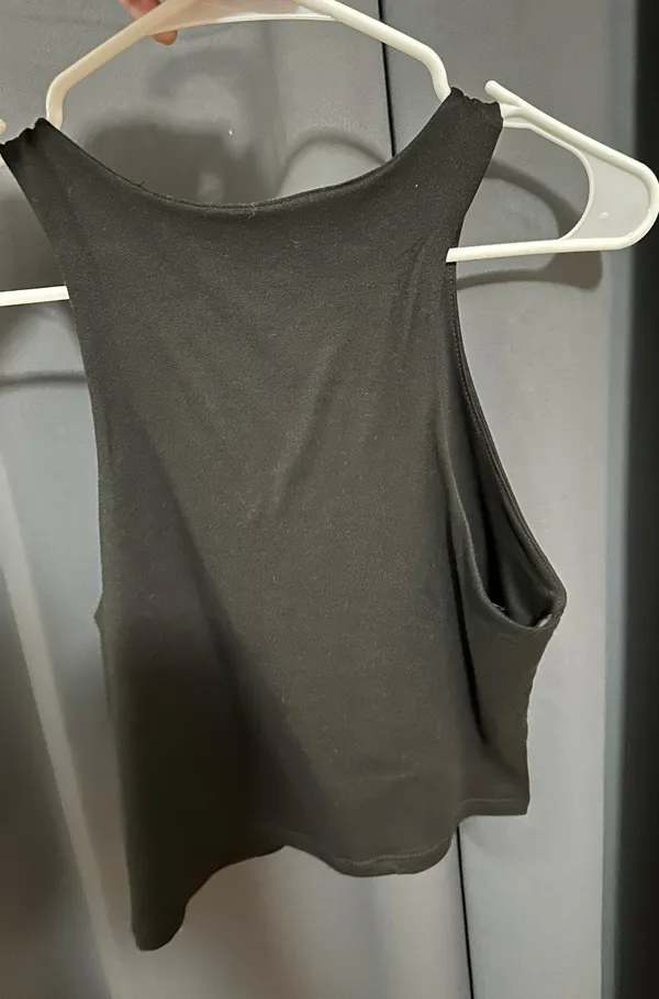 Halter Racerback Tank Black Size M - Image 2