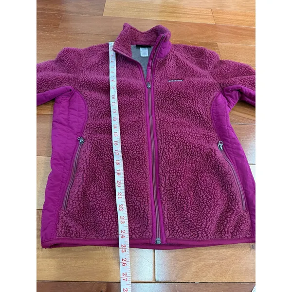 Patagonia R3 Hi-Loft Fleece Jacket Womens Large Purple Full Zip Polartec L - Image 5