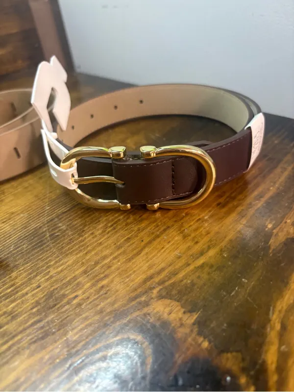 Time and tru brown and tan belts size s/m - Image 2