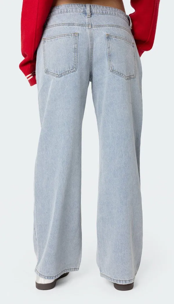 Edikted petite raelynn low waisted jeans - Image 2
