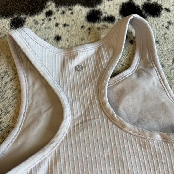LULULEMON Ebb Ribbed Racer‎ Back Tank Top Size 6 - Image 4