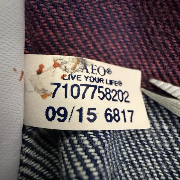 American Eagle Boyfriend Fit Shirt Womens XL Plaid Snap Button Western Cowgirl - Image 15