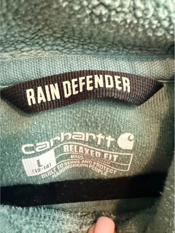 Carhartt Rain Defender Women’s Large Green Relaxed Fit Graphic Hoodie - Image 6