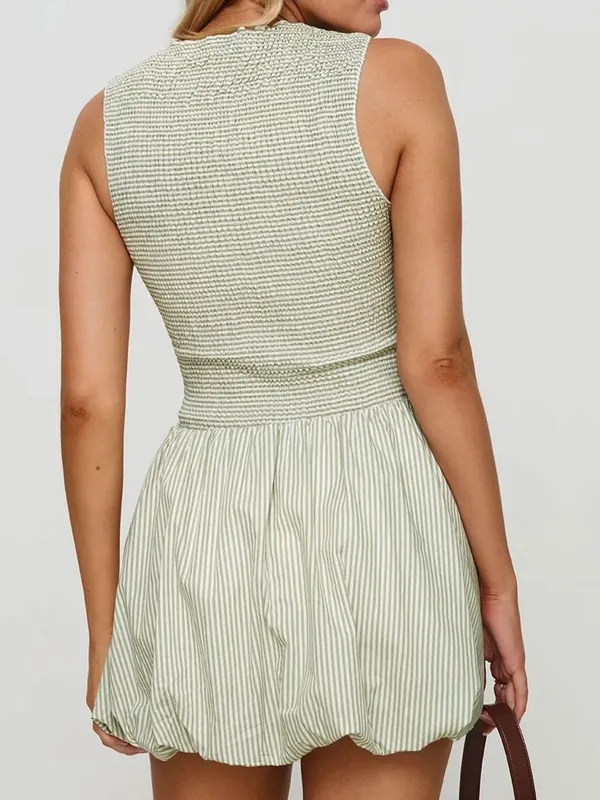 NWT Princess Polly Narnia Bubble Hem Mini Dress Sage Size 4 - Image 2
