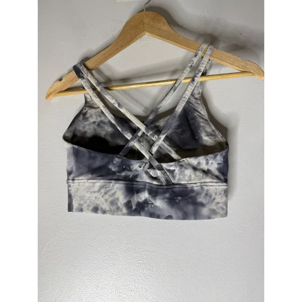 Lululemon Free To Be Serene Bra HN LL Diamond Dye Graphite Grey Size 6 - Image 3