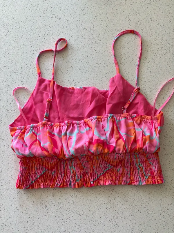 Pink Lily Crop top - Image 2