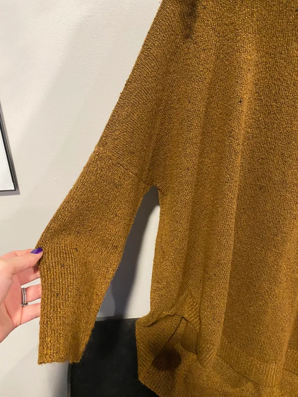 Turtleneck Oversized Long Sweater - Image 3
