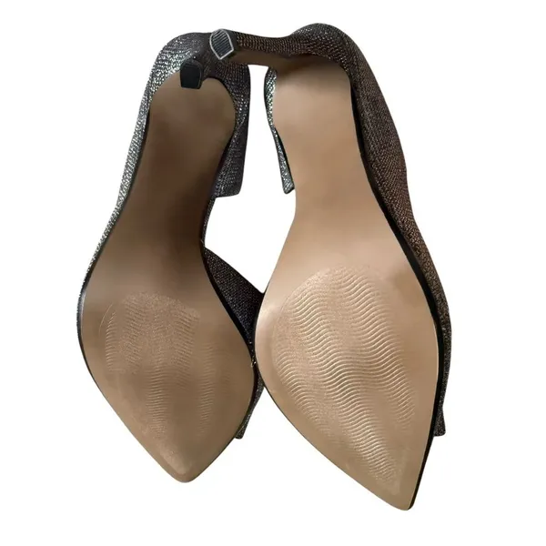 NWOB Betsey Johnson Womens Prince DOrsay Pumps Pewter Size 8 - Image 6