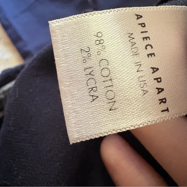 APIECE APART Navy Camilla Trouser Pants‎ Size 2 - Image 5