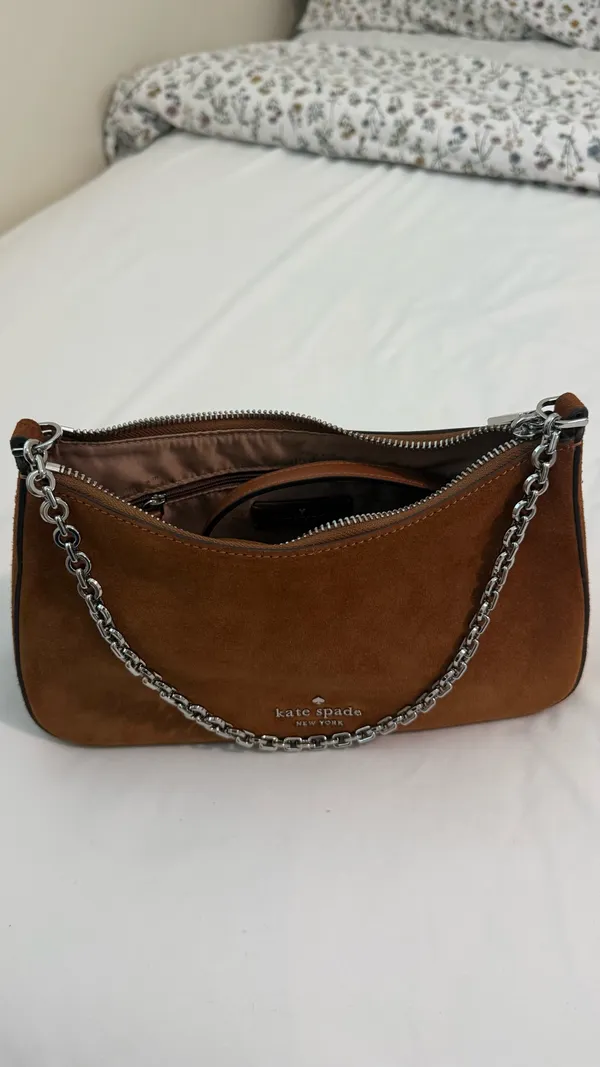 Brown Suede Kate Spade Bag - Image 7