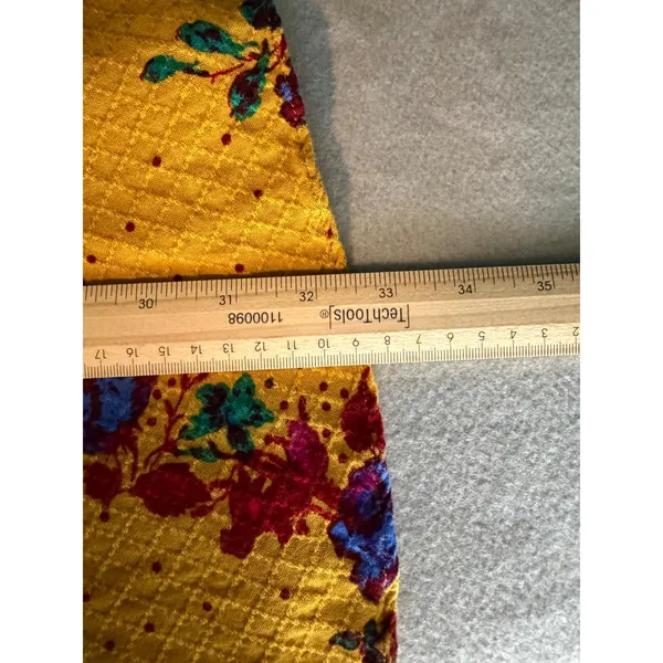 Free People Mini Dress Floral Boho XS Yellow Strappy Sun Dress Festival Summer - Image 13