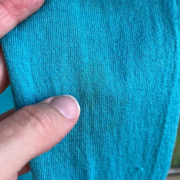 Tory Burch Women's Simone Cardigan Turquoise Logo Button Size M - Image 4
