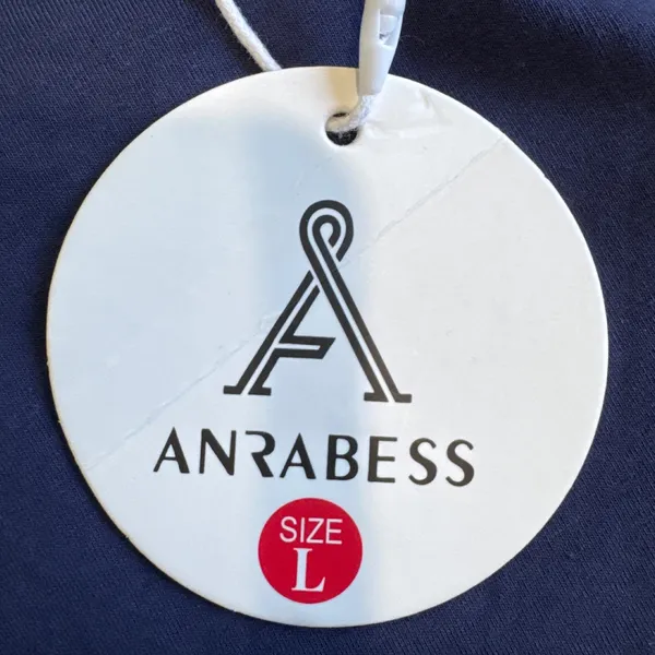 ANRABESS Women's Long Sleeve Pocket‎ Top, Relaxed Fit, Navy Blue, Size L - Image 8