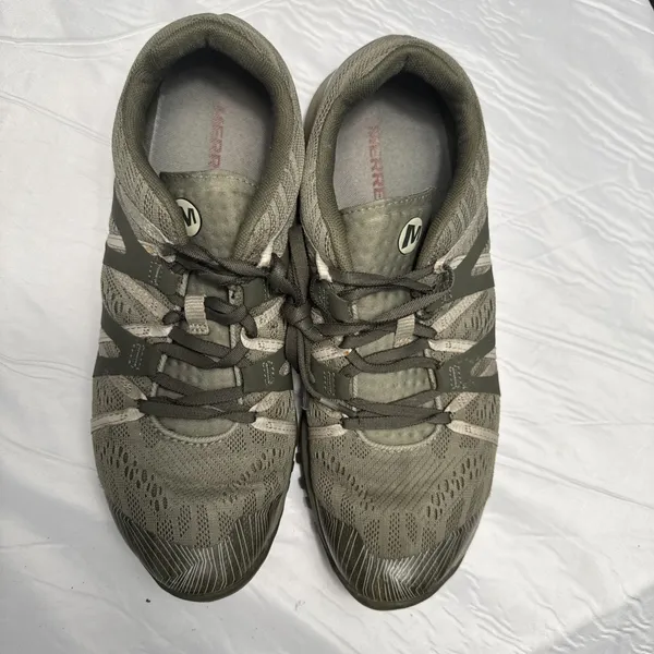 Womens Merrell J41286 Siren Hex Q2 E-Mesh Olive Hiking Shoe - Size 10 Euc41 - Image 4