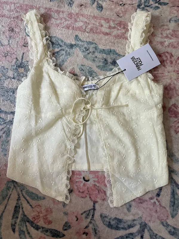 Princess Polly Merrelle Top Lemon - Image 2