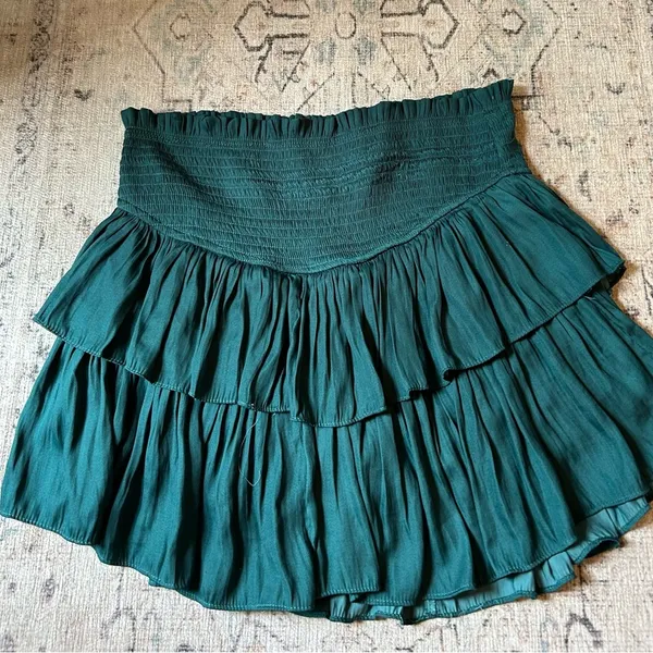 Mustard Seed Boutique Green Ruffle Skirt - Image 3