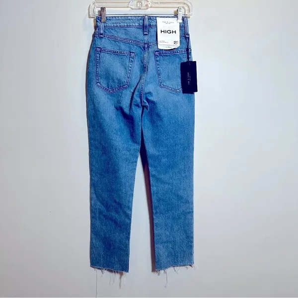 Rag & Bone Nina High Rise Ankle Cigarette Jeans Women's Size‎ 23 Poppy NWT - Image 7