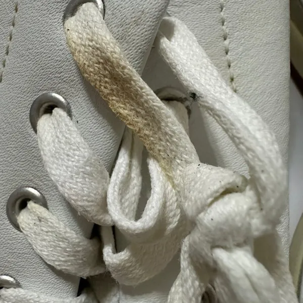 Keds Womens White Leather Lace Up Low Top Casual Nurse Sneakers Size 9 - Image 5