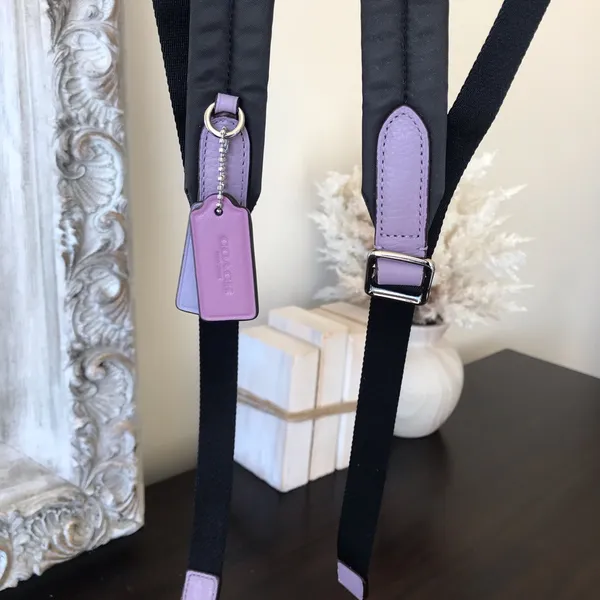 x Chelsea Champlain Leather Mini Charlie Backpack, Lilac Purple, F77899 - Image 4