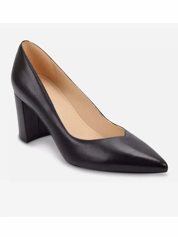 Marc Fisher Caitlin Sweetheart Topline Block Heel Pumps in Black, Size 9, NEW - Image 12