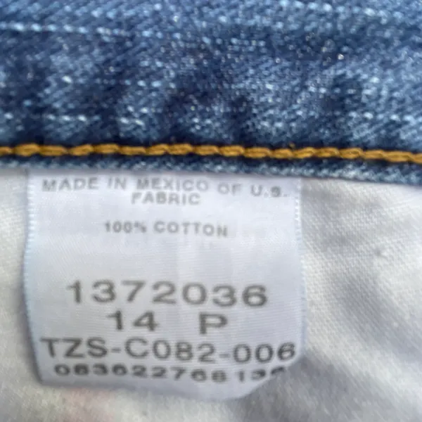 Blue Denim Custom Red Riot Jeans Size 30 - Image 9