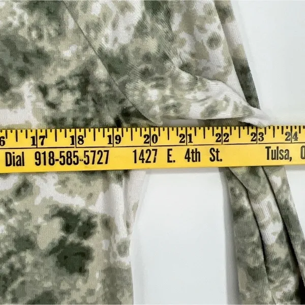 KIKIT Lounge Set Women Small Green White Tie Dye Drawstring Top Joggers 2pc Cozy - Image 10
