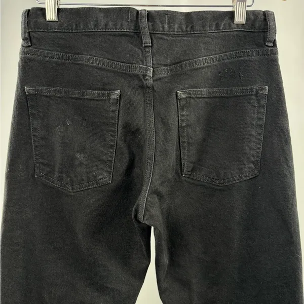 Free People Bren Boyfriend Jean in Black‎ Magic Size 26 - Image 7