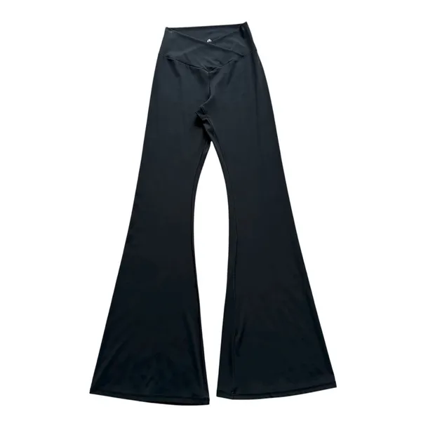 🔃High Waist Black Flare Leg Yoga Pants Leggings - Image 2