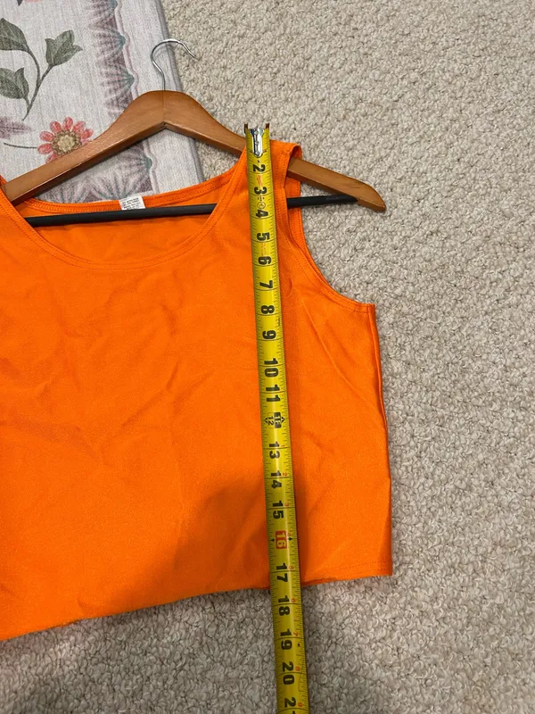 Retro orange crop top Size XL - Image 8