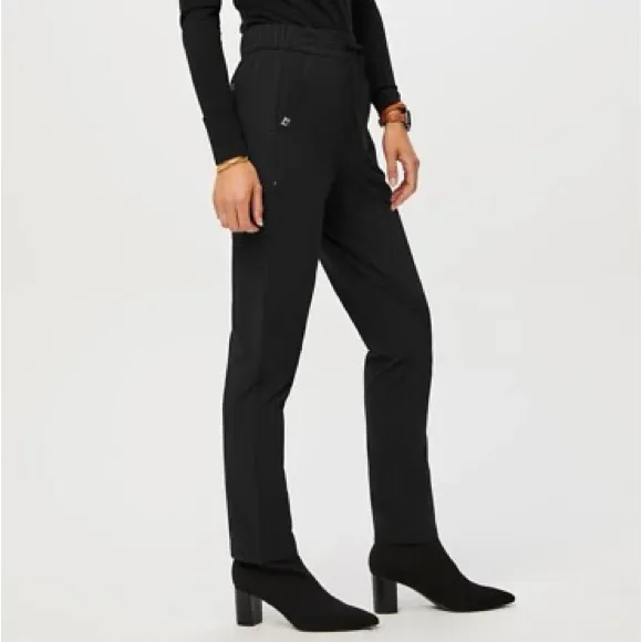 Figs Figspro Skinny Zip Fly ScrubTrouser Womens Black Scrub Pants Work size S - Image 2