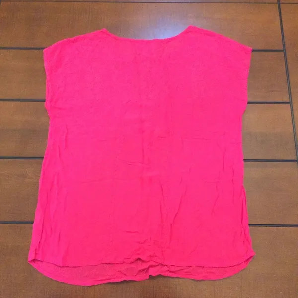 Maeve hot pink tank blouse lace medium - Image 4