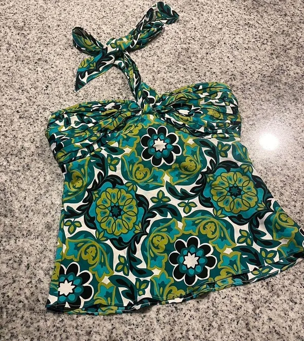 Ann Taylor floral halter top - Image 3