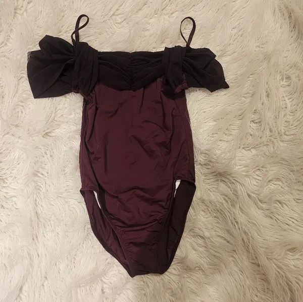 Wine colored leotard Red - Image 2