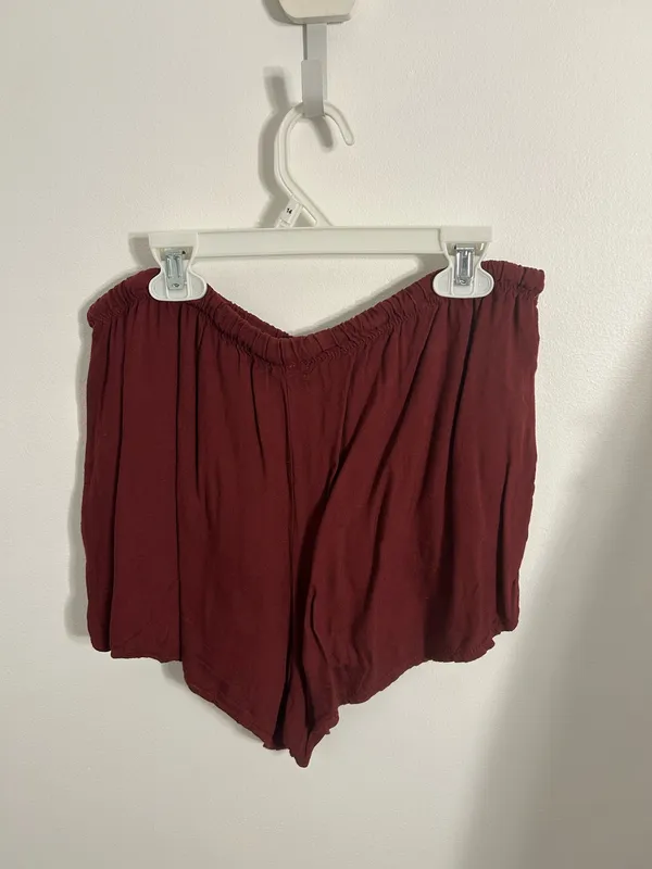 Brandy Melville Burgundy Shorts - Image 4