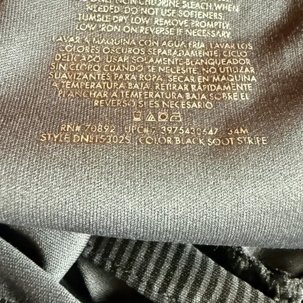 Danskin Now Performance Black Micro-Stripe Athletic Quarter‎ Zip XL Dri More - Image 14