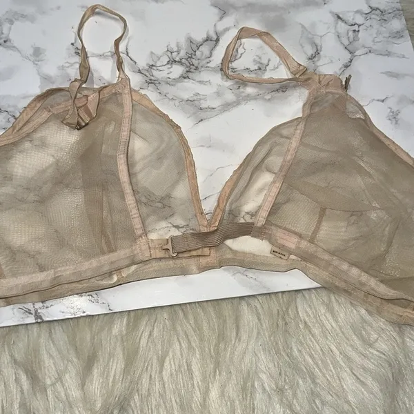 KLEINERTS vintage sheer Mesh Nude Bralette size 34 - Image 3