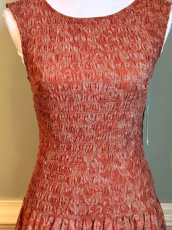 Universal Thread Dusty Rose Strapless Smocked Waist Midi Dress - Image 2