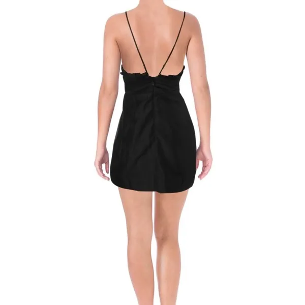 Free‎ People We Go Together Dress NWT Sz 4 Black Embellished Beaded $250 LBD - Image 2