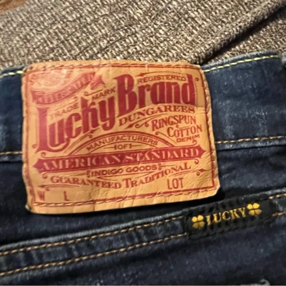Lucky Brand Jeans‎ Size 00/24 Charlie Skinny Stretch Style# 7WD1555 Straight Leg - Image 6