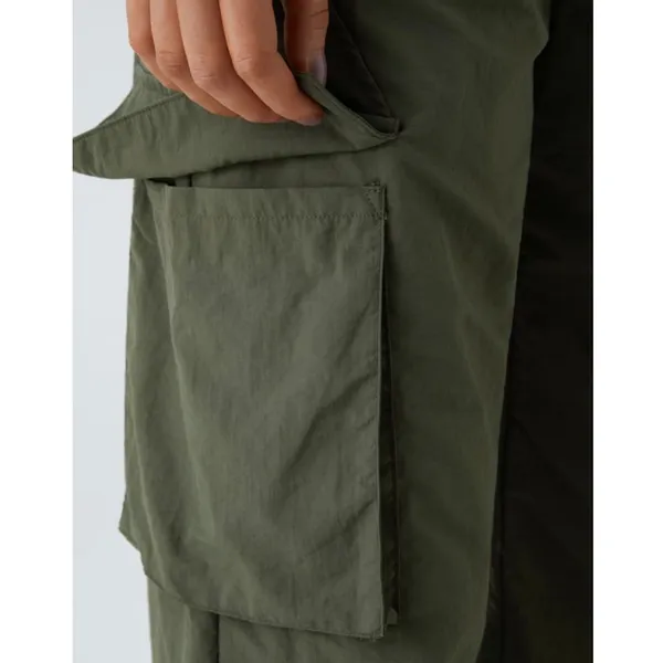 New Halara Women's XL Mid Rise Button Zipper Side Pocket Wide Leg Cargo Pants - Image 4